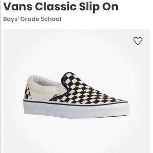 Checkerboard Slip On Vans